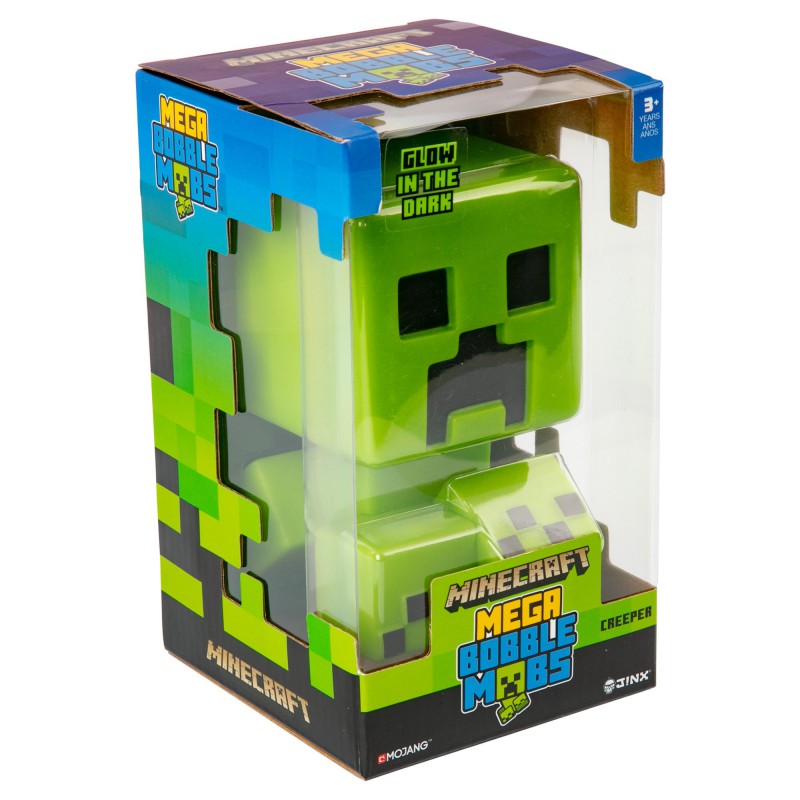 Minecraft Creeper Mega Bobble Mobs Glow In The Dark Figure