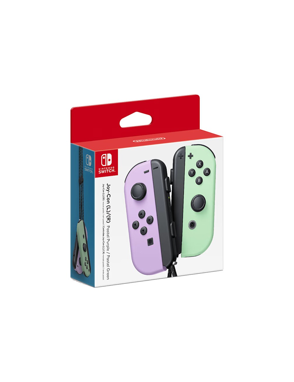 nintendo joy con green and pink