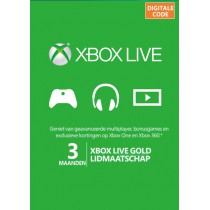 Xbox Live 3 Maanden Gold...