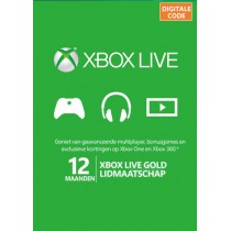 Xbox Live 12 Maanden Gold...